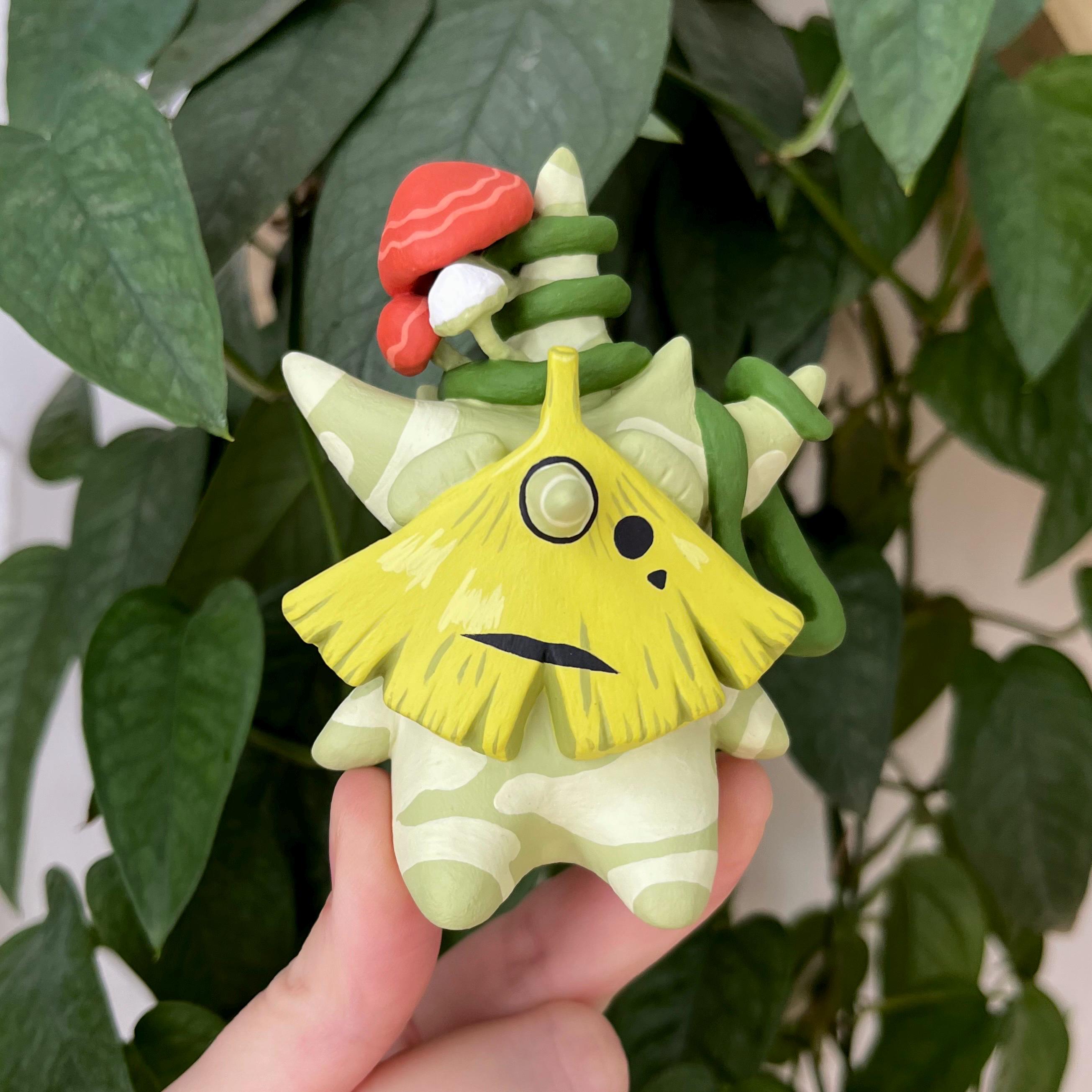 Korok Chio Clay Figure - Handmade Zelda BOTW & TOTK Inspired Desk