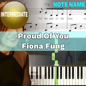 Proud Of You - Fiona Fung Piano With Note Name | Sheet Piano | VSheet