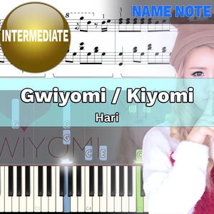 Gwiyomi /Kiyomi - Hari With Name Note | Sheet Piano | VSheet