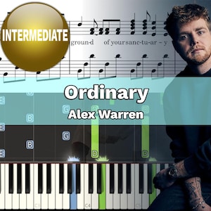Ordinary - Alex Warren (Piano Sheet Music) PDF | Sheet Piano | VSheet