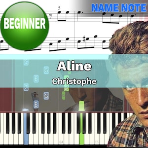 Aline - Christophe Klavier Mit Namensnote | Noten Klavier | VBlatt