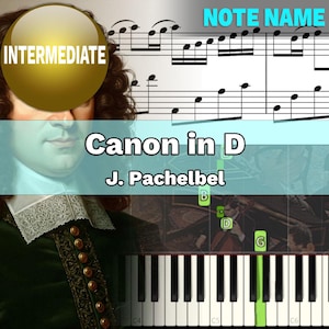 Canon in D - Lemontart Piano (Piano Sheet Music) PDF With Note Name | Sheet Piano | VSheet