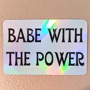 Babe with the Power Labyrinth movie vinyl holographic sticker