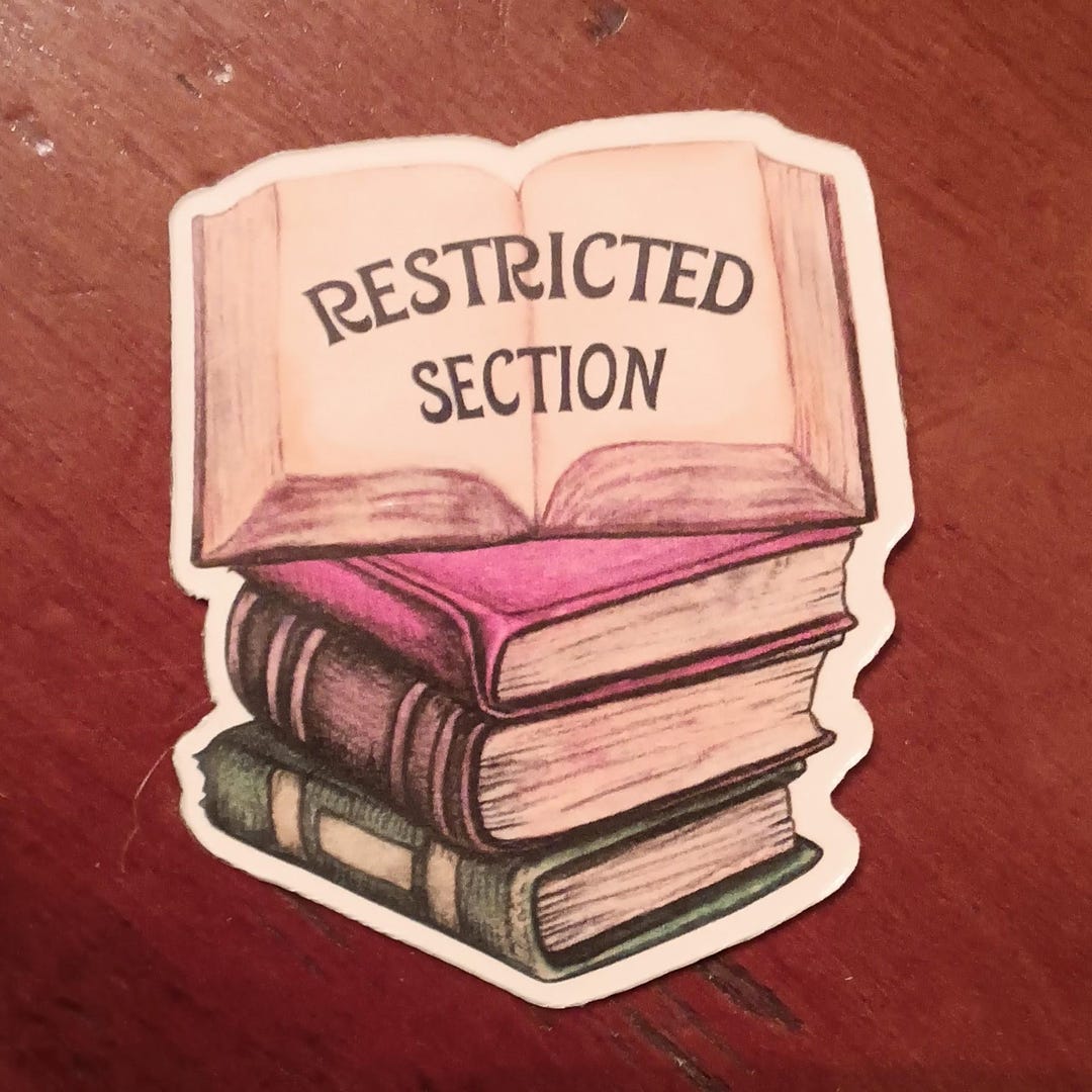 Restricted Section Library Magnet - Etsy