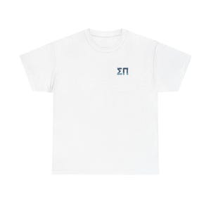 Camiseta unissex com letras gregas dos anos 80 da Sigma Pi, camiseta da fraternidade Aspen, blusa retrô da irmandade, presente de vestuário universitário para ele/ela