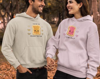 Passende Erdnussbutter und Jelly Hoodies, Paare Sweatshirts, PB & J Liebhaber Geschenk
