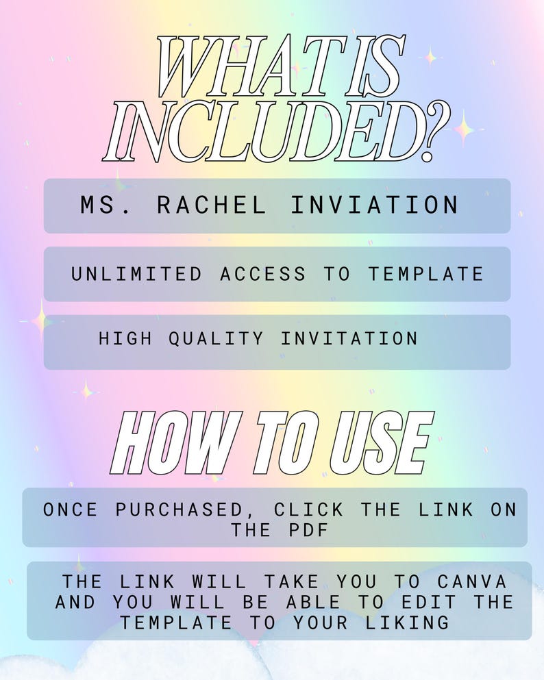 Editable Ms. Rachel Invitation | Kids Birthday Invitation | Digital ...