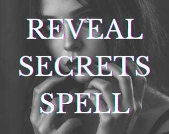 Custom Reveal Secrets Spell with Photo Proof & Personalized Guidance,Personalized Ritual Expose Hidden Secrets,Clarity and Uncovering Lies