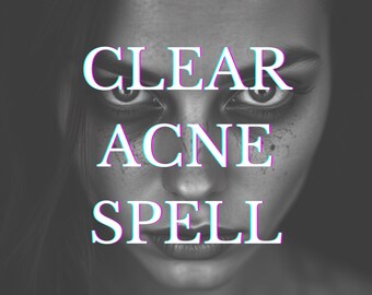 Custom Clear Acne Spell with Photo Proof & Personalized Guidance, Personalized Ritual for Acne Removal, Custom Spell for Acne Healing
