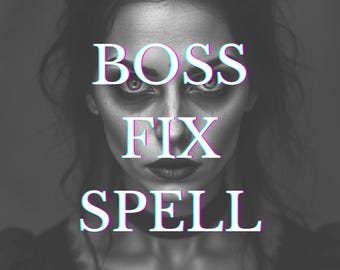 Custom Boss Fix Spell with Photo Proof & Personalized Guidance, Personalized Ritual for Workplace Success, Custom Spell to Fix Boss Issues