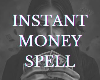 Custom Instant Money Spell with Photo Proof & Personalized Guidance, Immediate Prosperity, Custom Ritual for Fast Financial Blessings,Wealth