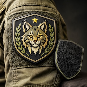 Custom Military Patch | PVC Rubber Patch for Security Teams and First Responders | Hook and Loop Backing | Bulk