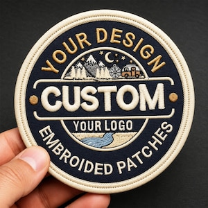 Custom Patch | Embroidered Patches, Logo Patch, Name Badge Sew/Iron On Backing