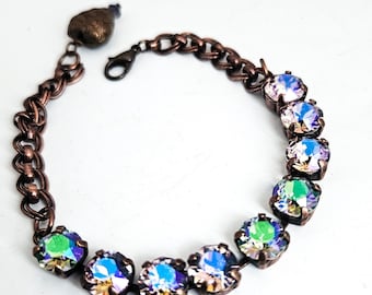Swarovski Paradise Shine Crystal and Copper Bracelet