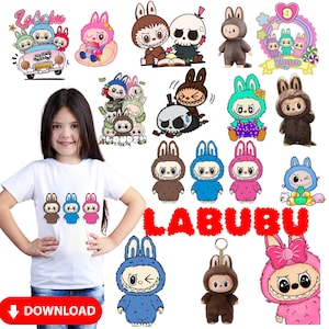 Labubu Designs PNG, SVG, Mega Bundle, Vektordatei für Cricut, Zeichentrickfigur SVG, Cricut Schnittdateien, Labubu Clipart Digital Download