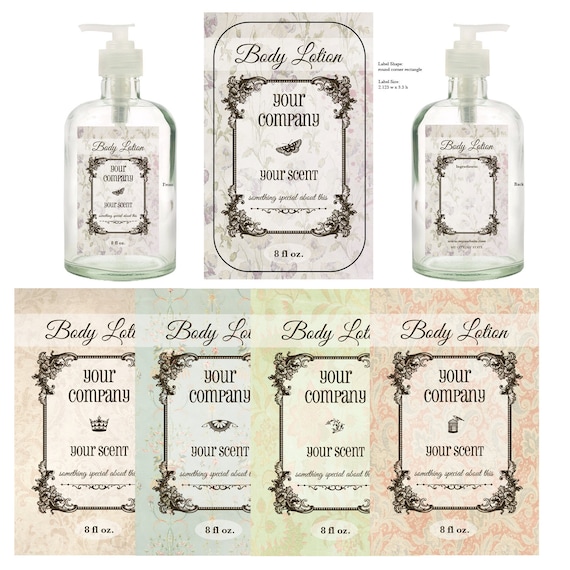 items similar to 5 premade lotion labels liquid soap labels vintage
