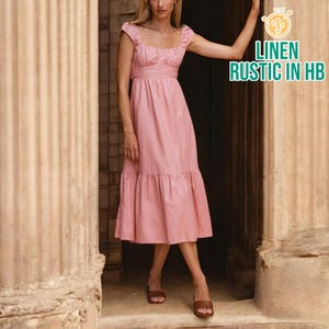 Short Sleeve Midi Dress, Summer Open Back Dress, Backless Dress, Beach Long Dress, Fit And Flared Dress, Vacation Outfit, Resort Wear Women
