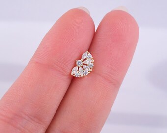 Cartilage Earring: Dainty Gold Tragus Jewelry