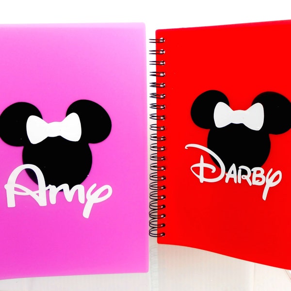 Disney Personalized Autograph Book Choose Pink Or Red