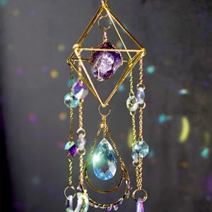 Sun Catcher for Window Hanging, Rainbow Crystal Suncatcher Hanging, Housewarming Gift for Her Birthday Gift, Boho Window Decor,Rainbow Maker