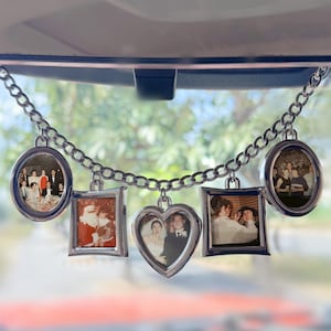 Hanging Car Polaroid Any Image, Personalized Photo Car Ornament, Drive Safe Ornament, Driving Test Pass Gift, Idea First Car Charm Gift