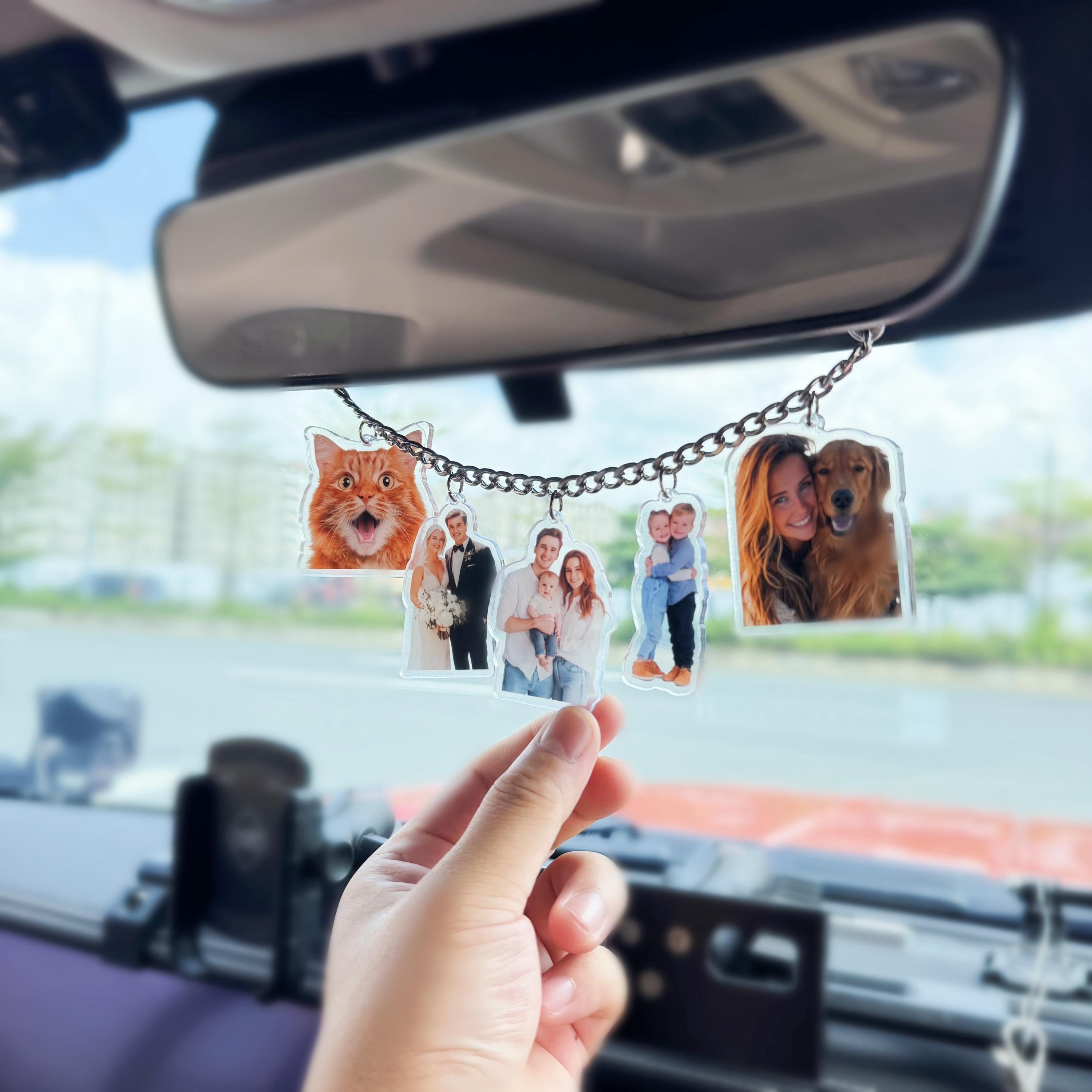 Ornamento Auto Carino Ciondolo Specchietto Retrovisore Auto The Joker-Car Hanging Ornament Accessorio Auto Sicuro Non Ostruente - 5