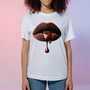 Velvety Cocoa Lips with Dripping Chocolate Gloss