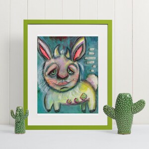 Jackalope, Jackalope Art, Mythical Print, Jackalope Print, Magical Fairytale Print, Jackalope Illustration, Jackalope Acrylic Painting