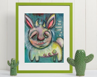 Jackalope, Jackalope Art, Mythical Print, Jackalope Print, Magical Fairytale Print, Jackalope Illustration, Jackalope Acrylic Painting