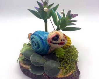 Polymer Clay Snail - Mavis the Garden Snail