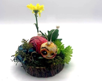 Fantasy art - polymer clay snail