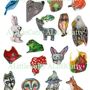 In the Forest Collage Sheet by Alison McFarland