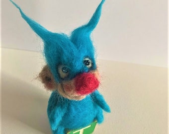 Ticky the Needle Felted art doll
