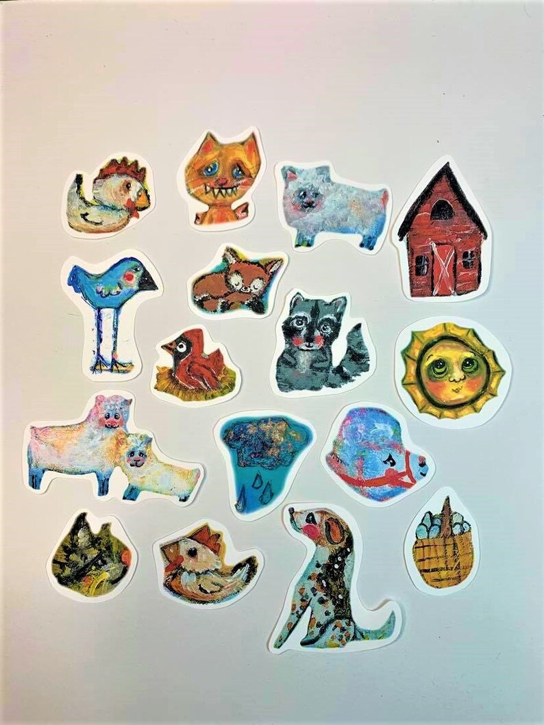 On the Farm Diecut Stickers image 1