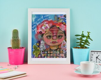 Frida Kahlo Fan Art - Art Print