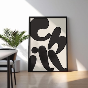Chill Typography Wall Art | Modern Minimalist Print | Gallery Wall Art | Modern Zen Art | Relaxing Aesthetic Art | Motivational Poster