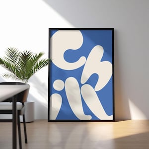 Chill Typography Wall Art | Modern Minimalist Print | Gallery Wall Art | Modern Zen Art | Relaxing Aesthetic Art | Motivational Poster