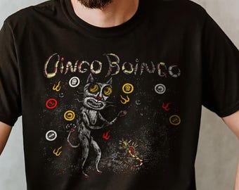 T-shirt Unisex Oingo Boingo Live In Concert - Années 80 - Blanc, Taille XL - Personnalisable