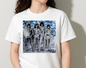 Ramones Skeleton 90's Vintage Graphic Tee – Ramones Shirt, 90s Post-Hardcore Band