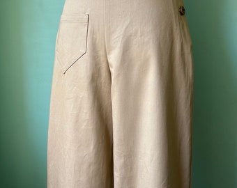 1930's 1940's vintage style herringbone khaki pants CUSTOM ORDER