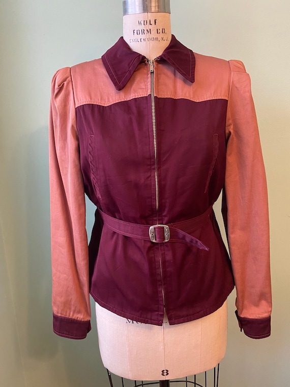 1930s 30s vintage two tone jacket