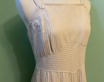 1930s 1940s vintage style cotton herringbone overalls B33W26-27 H36-37 5’2”-5’4”  sample sale!