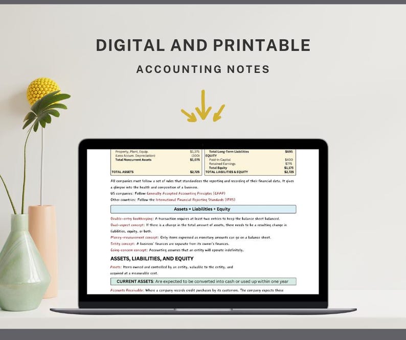 Accounting Notes (business School/mba) - Etsy