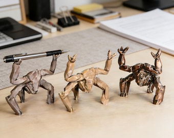 Rocky das Alien Schreibtisch Spielzeug | Projekt Hail Mary Stifthalter | Sci-Fi Bücherregal Dekor | Niedliche Eridianische Schreibtisch Buddy Figur | Andy Weir Fan Geschenk