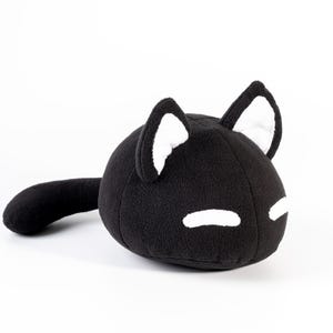 Peluche Mewo Omori - Peluche chat noir faite main 19 cm - sur commande