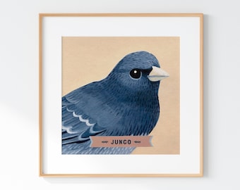 Impresión artística del pájaro Junco