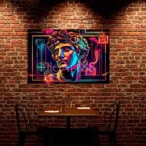 ダビデ - 印刷用の大きな画像ファイル、人工知能 (AI) で作成された古代ギリシャの画像