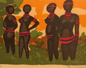 Original Limitierte Auflage Lithographie 41 x 52 cm (Rahmen); Signiert und nummeriert von Lars Norrman