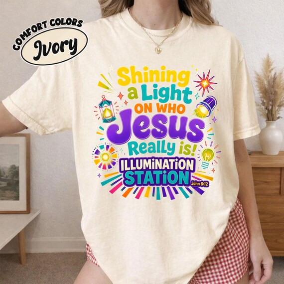 VBS 2026 Illumination Station Shirt, Shining Light Jesus Tee, Church Camp Shirt, Vacation Bible School Tee