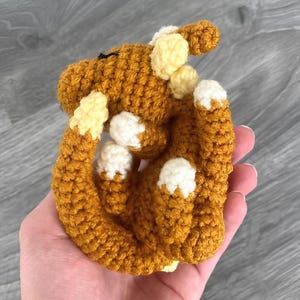 Sleeping Plesiosaur Dragon Crochet Pattern – Amigurumi Plush Toy PDF – Kawaii Dinosaur Dragon DIY – Cute Fantasy Creature